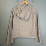 Athleta Womens French Terry Pique Athletic Hoodie Light Grey Sz XS Workout Gym Photo 6