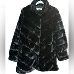 Laundry by Shelli Segal Faux Fur Jacket sXS Black 19” p2p $125 Retail NWT Photo 4