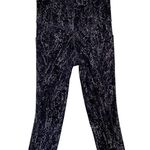Athleta Salutation Stash Pocket II Capri 569824 Black Print Size XXS Leggings Photo 2