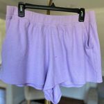 Aerie  Waffle Knit Lounge Shorts Lilac Pastel Cozy Stretchy Boho Buttery Soft XL Photo 0