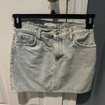 7 For All Mankind High Waisted Mini Jean Skirt Photo 0