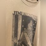 Forever 21 Jimi Hendrix Olive Army Green / Tan Brown Short Sleeve Graphic Tee T-Shirt - S/M Photo 5