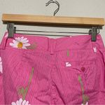 Lilly Pulitzer  Vintage Pink Daisy Flower Cropped Pants Photo 6