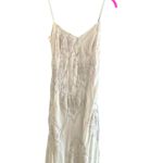Maria Bianca Nero Vintage  Women's cream 100% silk Dress Size Small 90s Y2K 2000s Photo 4