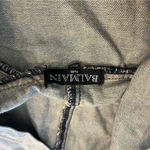 Balmain  Women’s Moto Jacket Denim Open Front Acid Wash Light Size XXL Photo 3