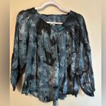 One Teaspoon One Teaspoons NWT Moon Ridge Sugar Top - Blue Size XS Tie Dye Boho Off Shoulder Photo 1