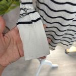 Caslon  wool blend striped long sleeve vneck top Photo 4