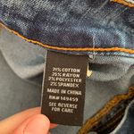 Ashley Mason Joni Dark Wash High Rise Raw Step Hem Skinny Jeans Photo 8