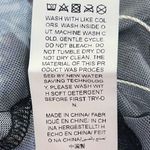 SheIn Curve Mesh Black with Blue Butterfly Ruched Pull String Blouse Photo 13