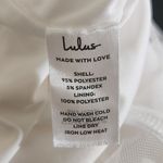 Lulus  Strapless White Jumpsuit NWT Size Large White Strapless Jumpsuit Flaws Photo 7