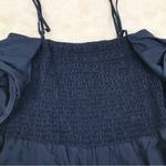 Gianni Bini Navy Blue Tie Front Spaghetti Strap Wide Leg Jumpsuit Size 10 New Photo 7