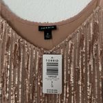Torrid Rosegold Shimmer Fringe Dress Photo 7