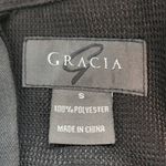 Gracia  Windowpane Print Mini Dress with Neck Tie Size Small Black Check Dress Photo 7