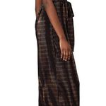 Hutch Tali Black Striped Surplice Wide Leg Jumpsuit Size 10 Photo 1