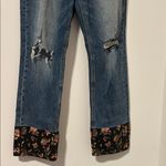 Pilcro  by Anthropologie The Vintage Straight Jeans Embroidered Cuff Size 29 Photo 2