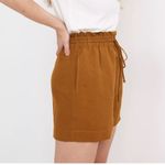 Madewell Linen-Cotton Drawstring Pull-On Shorts Size XS Photo 2