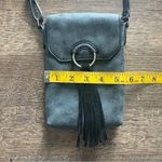 Vegan Leather Purse Crossbody Multiway Waist Fanny Pack Gray Fringe Boho Photo 9