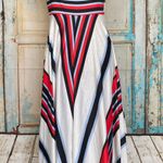 Xian Xian Women Striped Empire Waist Spaghetti Strap Handkerchief Slip Dress L Photo 4