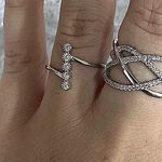 Boutique Sparkling Bezel‎ Set Ring, Sz 8 Photo 1