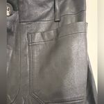 Anthropologie Maeve $148 The Colette Black Faux Leather Pants Rock Wide Leg 30 Photo 5