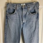 AGOLDE Blue Straight Jeans with ButtonFly Size 27 medium wash retro chic preppy Photo 2