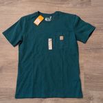 Carhartt teal loose fit heavyweight tee size XS Photo 0