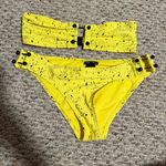 Proenza Schouler Splatter Print Barbell Swim Set Yellow- Size XS Photo 3