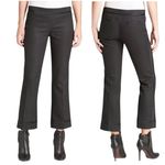 Tory Burch Tory Burch Madison Pant Phantom/Tory Navy Black Textured Cropped Flare Size 2 Photo 1