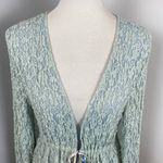 We Are HAH  Blue Make it a Double Reversible Lace Robe Medium Hot As Hell Photo 11