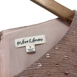 For Love & Lemons  Champagne Pink La Villette Long Sleeve Mini Dress Size S Photo 7