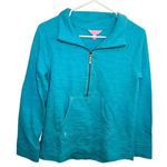 Lilly Pulitzer Popover Sweatshirt Bayside Pool Blue Photo 0