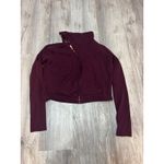 Frank & Eileen Frank‎ & Eileen Tee Lab Burgundy Asymmetrical Zip Up Size Medium. Photo 1