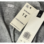 Levi's Levi’s 1X-Large T-Shirt Top Crew Neck Short Sleeve Stretch Gray Heathered Logo Photo 4