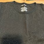 Wild Fable Women's Black Metallic Short Sleeve Baby T-Shirt - Size Medium - NWT Photo 4