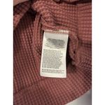 The North Face Women's Sz Large Chabot Waffle Knit Mock Neck Pink Top Photo 3