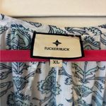 Tuckernuck beach, dusty, blue medallion long sleeve ruffle dress extra large Size XL Photo 3