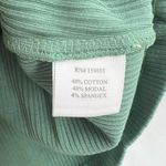 Bobi  Green Split Neck Cropped Tank Size Large New Photo 3