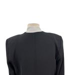 Helmut Lang Black Blazer Viscose Wool Contrast Lapel Collar Size 8 Photo 7
