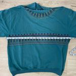 Blast Vintage Yoke Pattern Crewneck Sweatshirt Blue Photo 13