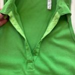 Clothes Brand 100% Pure Cotton Green Women's Collard Sleeveless V Photo 9