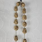Vintage Resin Beads Wall Rosary 64" St. Anthony of Padua Carved Catholic Rosary Photo 5