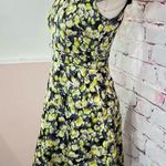 J.Crew Women's Cap Sleeve Floral A-Line Dress Yellow Size 0 Photo 5