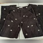 PacSun  Black Corduroy Wide Leg Jeans Photo 1