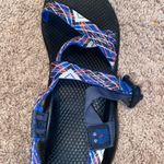 Chaco Sandal Blue an Purple line designs Photo 1