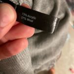 The Limited  Womens Gray Buffalo Plaid Fringe Hem Cowl‎ Neck Poncho Size M/L Photo 5