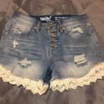 Mossimo Supply Co Jean Shorts with Lace Photo 0
