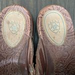 Ariat Womens COSTA Chill Shoes 6.5B Slide Sandals Tan Brown Leather Open Toe Photo 6