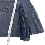 BCBGMAXAZRIA Black Crochet Paneled Sleeveless Pleated Sheath Midi Dress Size XS Photo 12