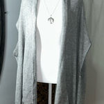 Gray Shrug cardigan with Soft Texture Photo 0