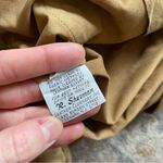 Anne Klein 70s Vintage Genuine Leather Suede Camel Western Button Down Shirt 2 Tan Photo 8